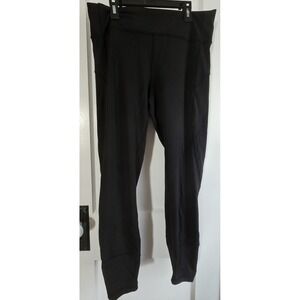 Lululemon woman seamed legging 26"‎ inseam black Sz 12 soft